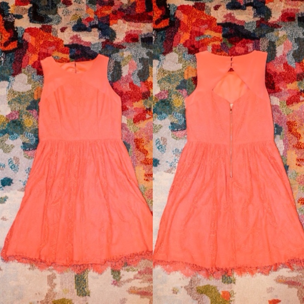 Jessica Simpson Pink Lace Dress